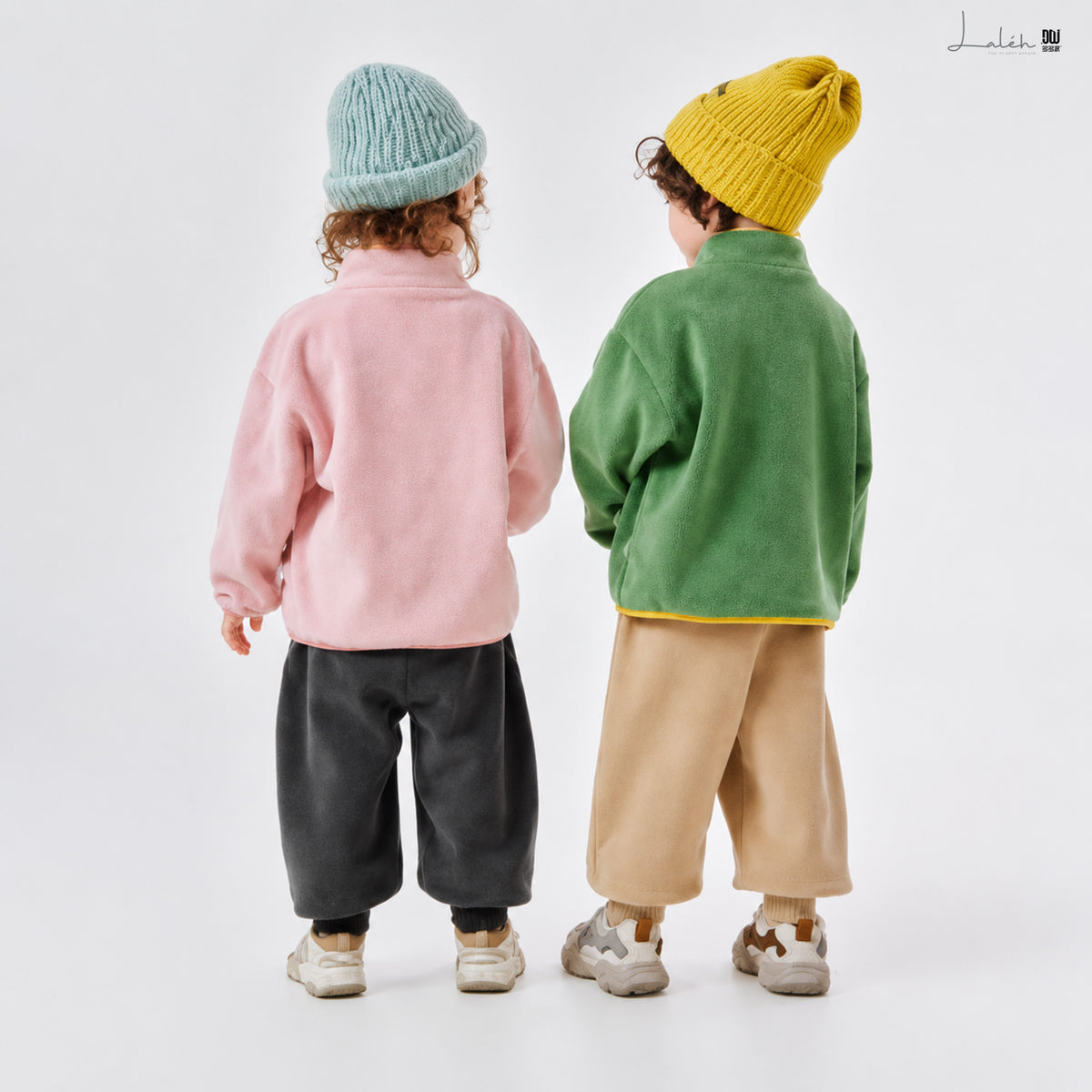 Kids Fleece Jacket – Double-Sided, Front Zip, 3 Colors