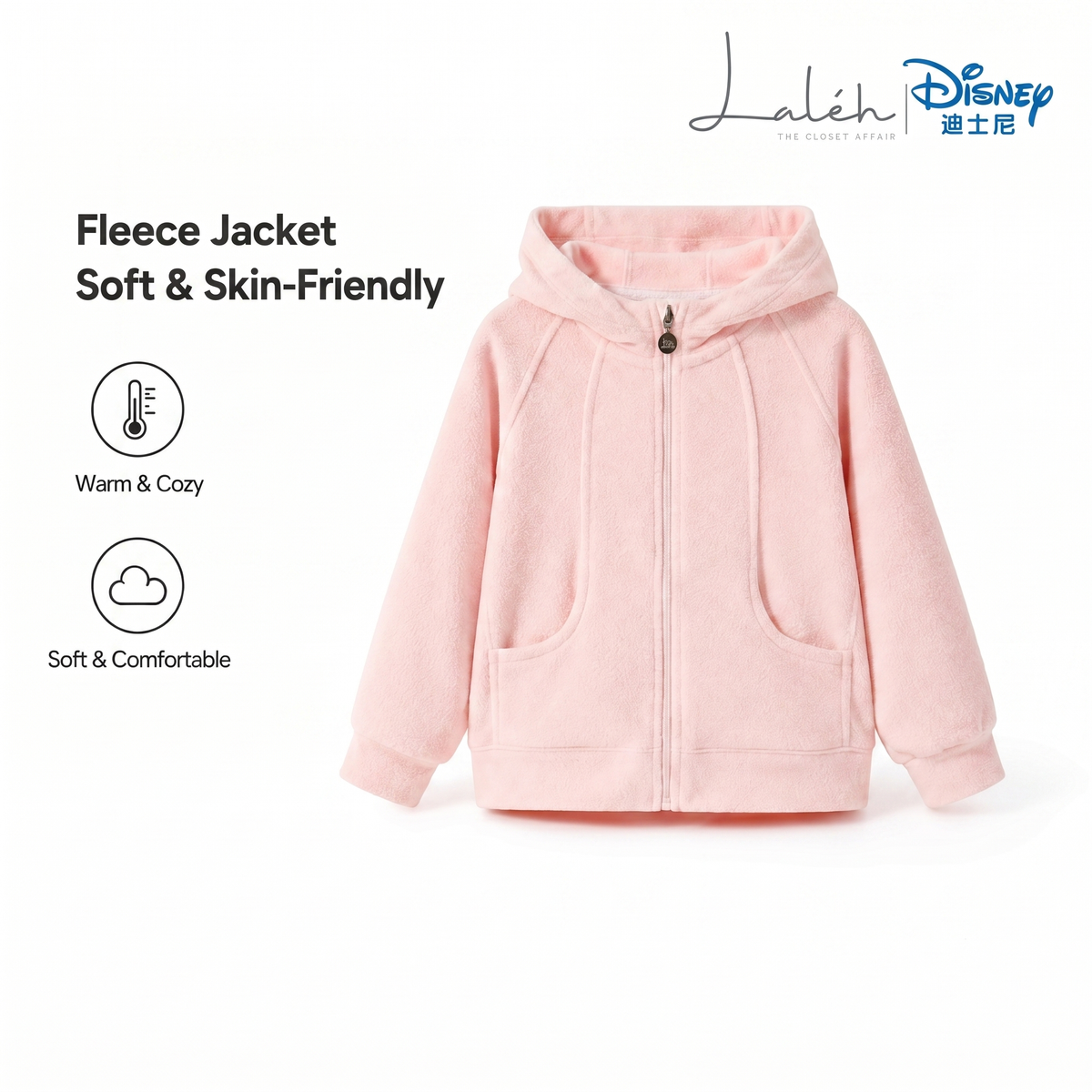 Frozen girls' fleece jacket, springautumn style, children's middle-age, kids windproof casual