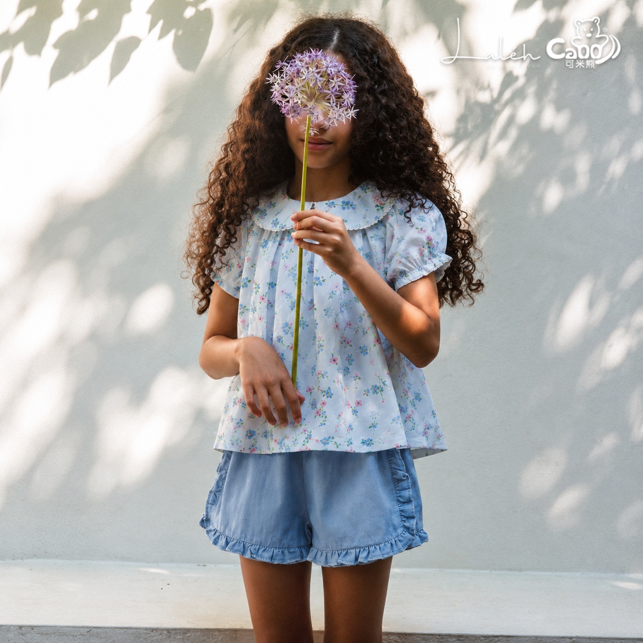 [Cute and Sweet Doll Shirt Set] Children_s Baby Girls_ Summer Stylish Two-Piece Shirt