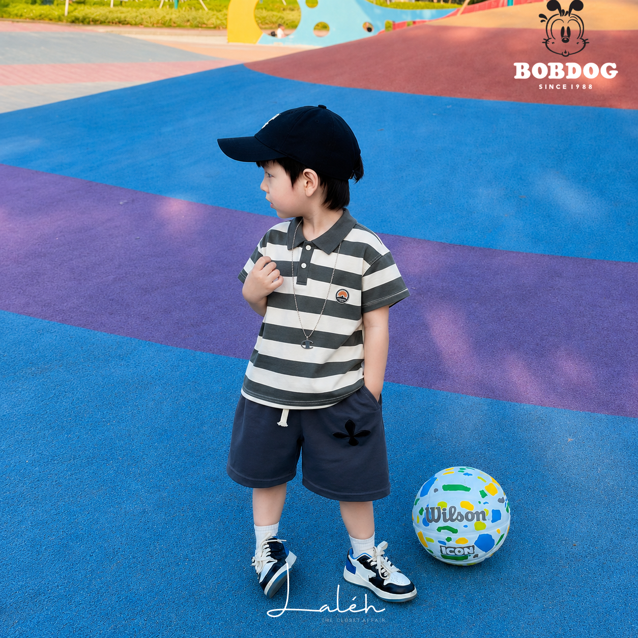Boys_ T-shirt, summer striped short-sleeve fashionable girls_ children_s polo shirt, casual