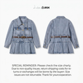 Children_s Skirt for Spring Girls, Vintage Denim