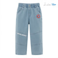 Children_s pants for boys, spring, fashionable, versatile, comfortable, elastic belt, denim