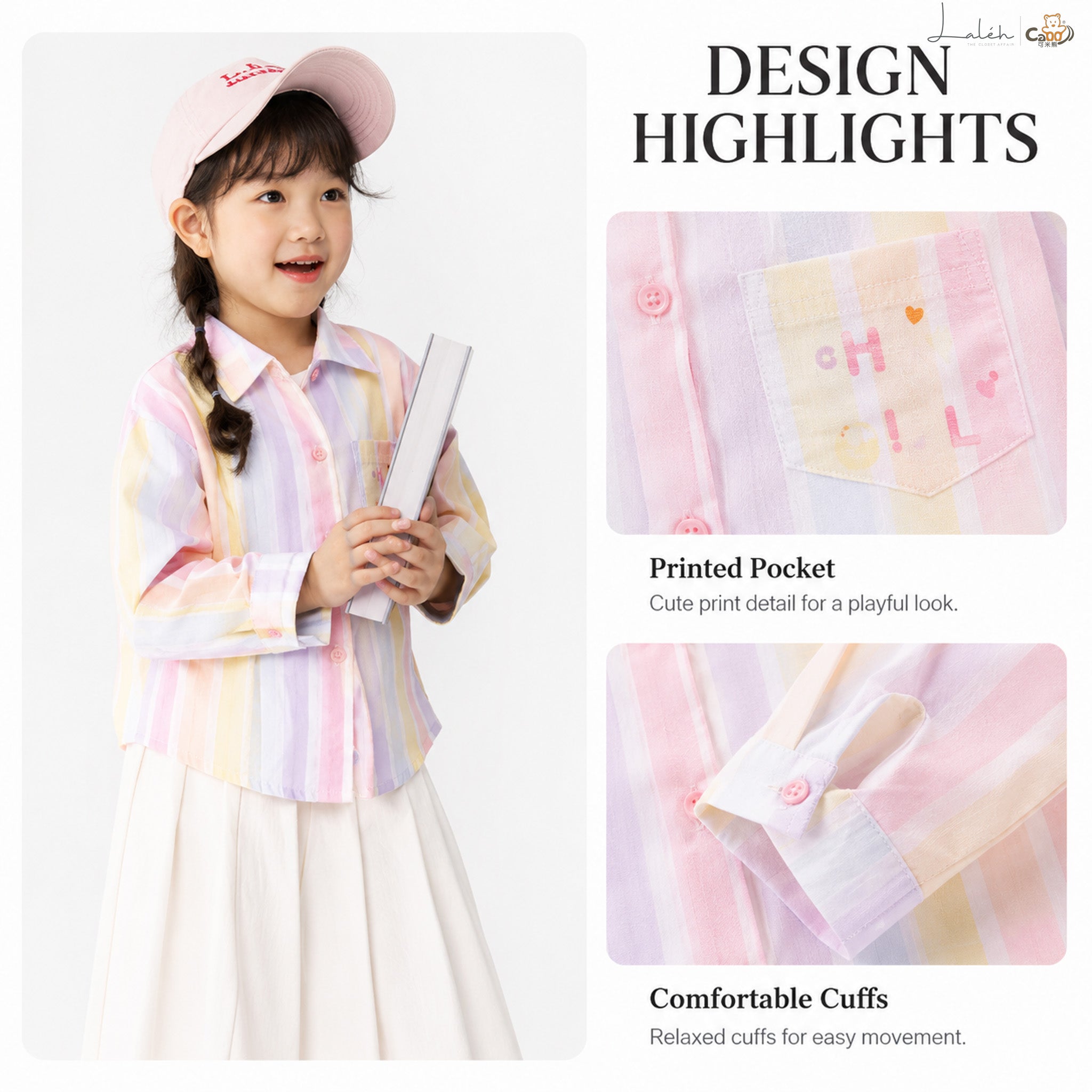[Trendy Cool Color-Block Shirt] Children_s Fashion Autumn Versatile Shirt for Girls