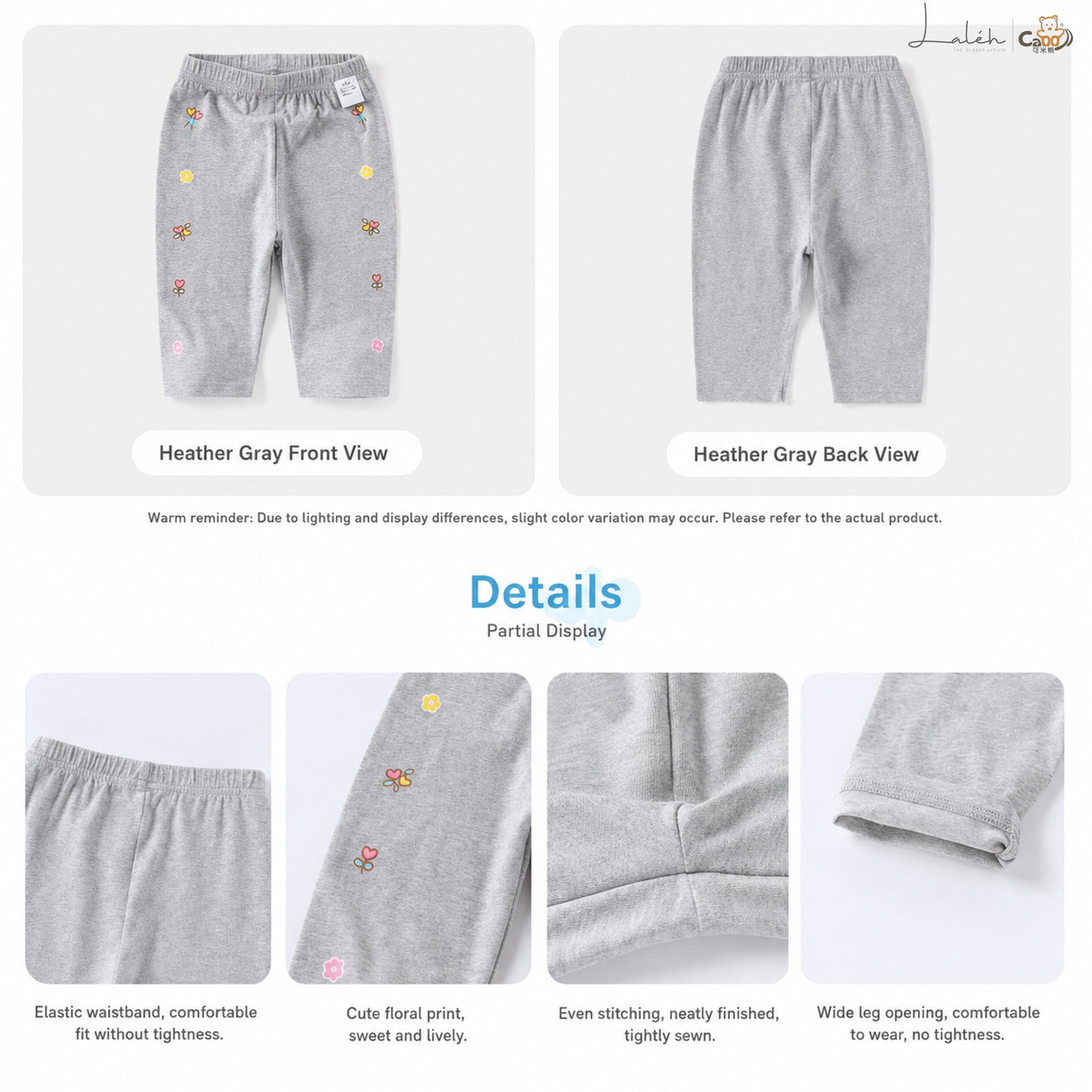 [Chic Casual Stretch Leggings] Children_s Wear, Girls_ Baby Summer Fashion Casual Pants,