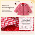 [Cotton-Lined Warm Chanel-style Jacket] Children_s Baby Girls_ Winter Trendy Sweet