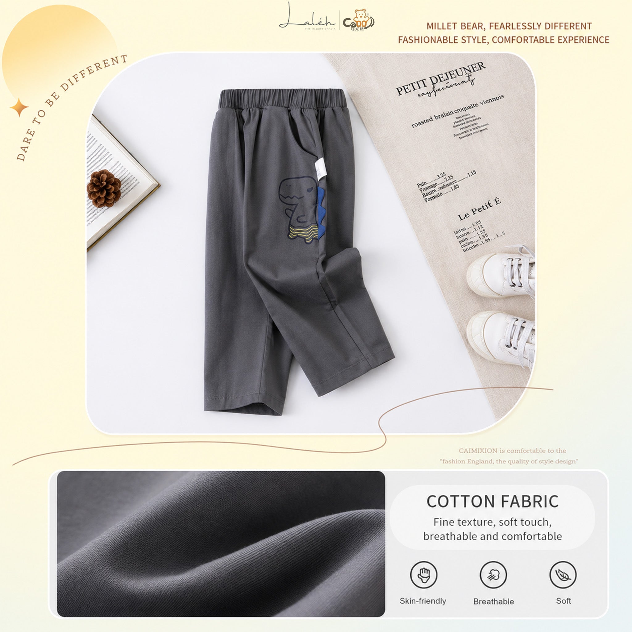 [Pure Cotton Versatile Straight Pants] Children_s Clothing, Baby Boys_ Autumn