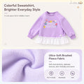 [Thin Velvet Skirt Sweatshirt] Children_s Girls_ Autumn and Winter Sweet Versatile Sweatshirt