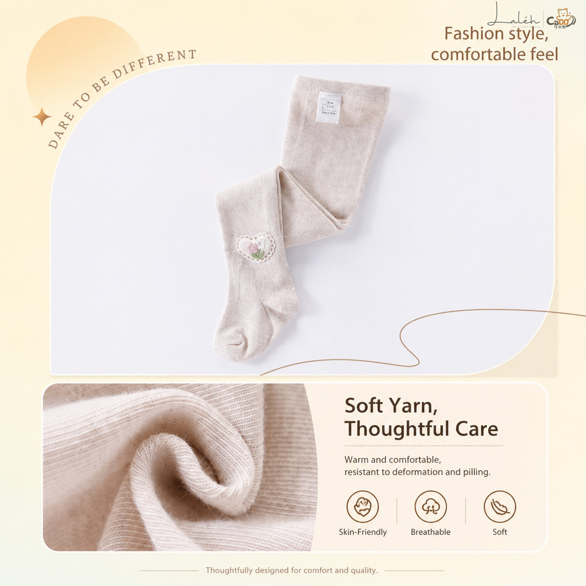 [Versatile Tights] Children's Girls' Spring Fashion High-Elastic Pantyhose, Comfortable
