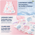 [Lightweight and Breathable] Newborn clothes, summer thin dresses, girls_ princess dresses,