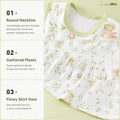 [Pure Cotton Breathable] Newborn clothes, summer girls_ vest dress, baby princess dress