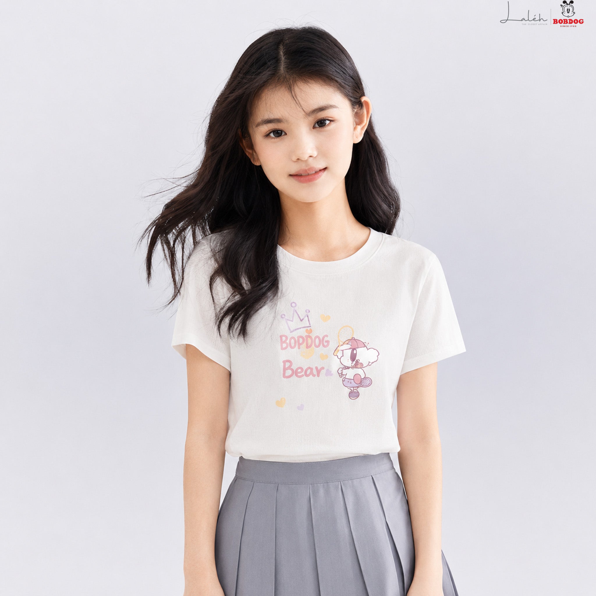 [100_ Pure Cotton] Girls_ T-shirt, summer thin short-sleeve top, loose clothing for big kids