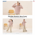 Kids Pullover Sweater – Grey Striped, Spring & Autumn