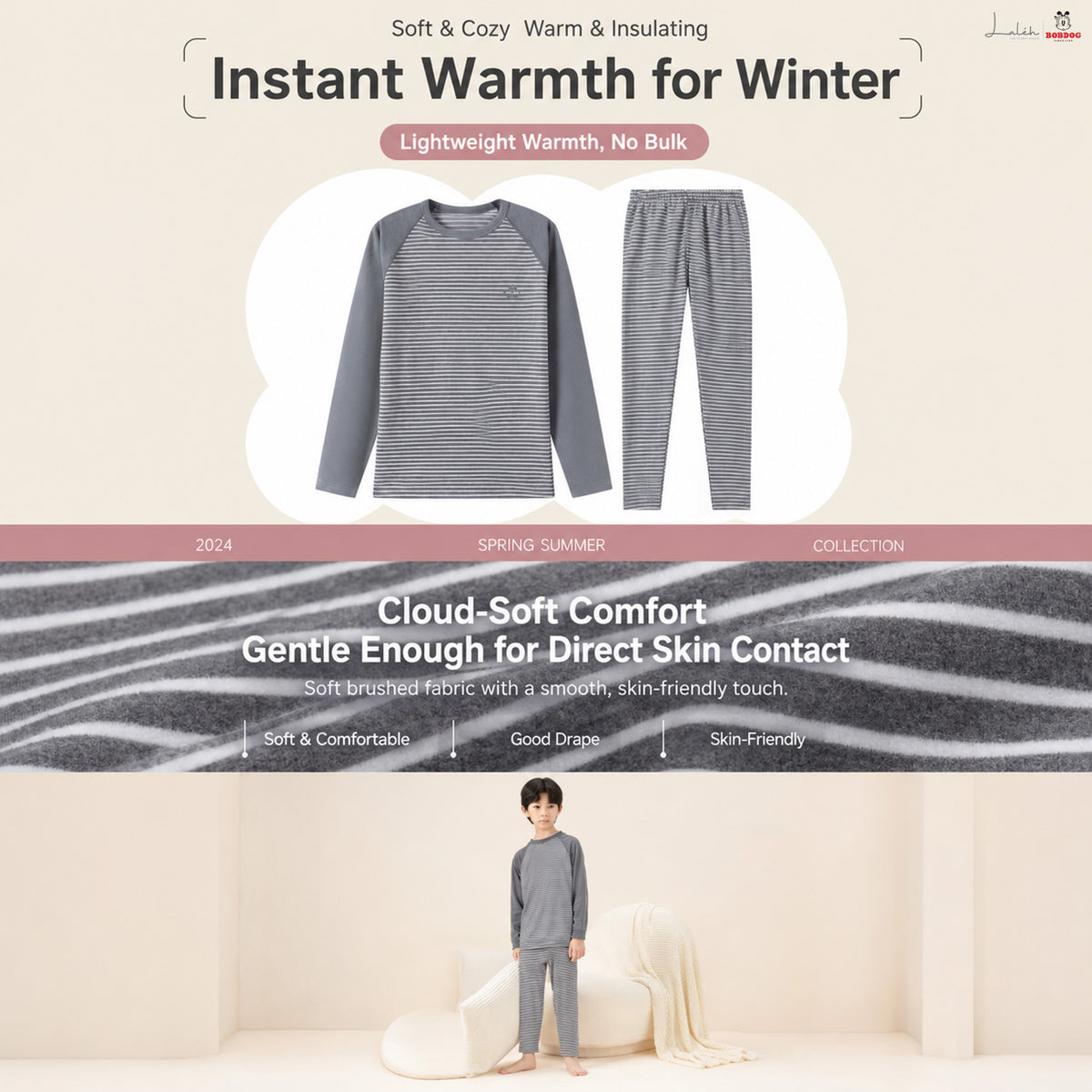 Kids Pajamas & Loungewear – Soft, Breathable Spring Set