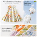 [Skin-friendly and breathable] Baby summer dress, girl_s stylish versatile tank dress, pure