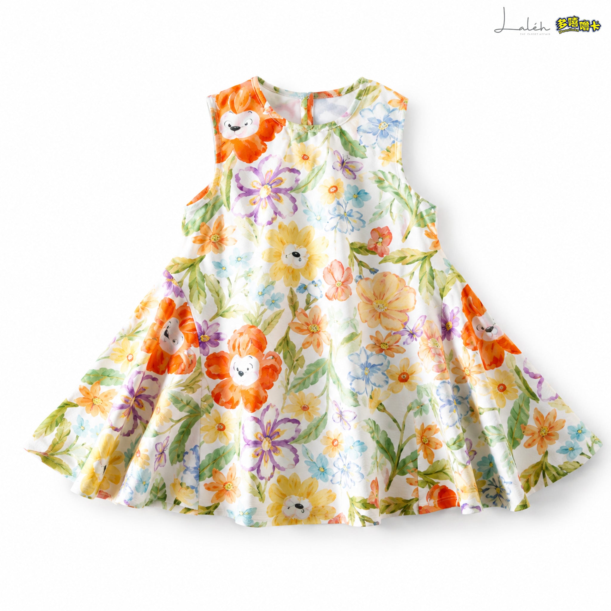 [Skin-friendly and breathable] Baby summer dress, girl_s stylish versatile tank dress, pure