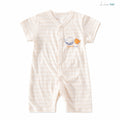 Baby and toddler summer style for boys and girls, cartoon fish short-sleeve flared closed