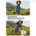 Girls Denim Dress – Belted Vintage Style, Waist-Cinching
