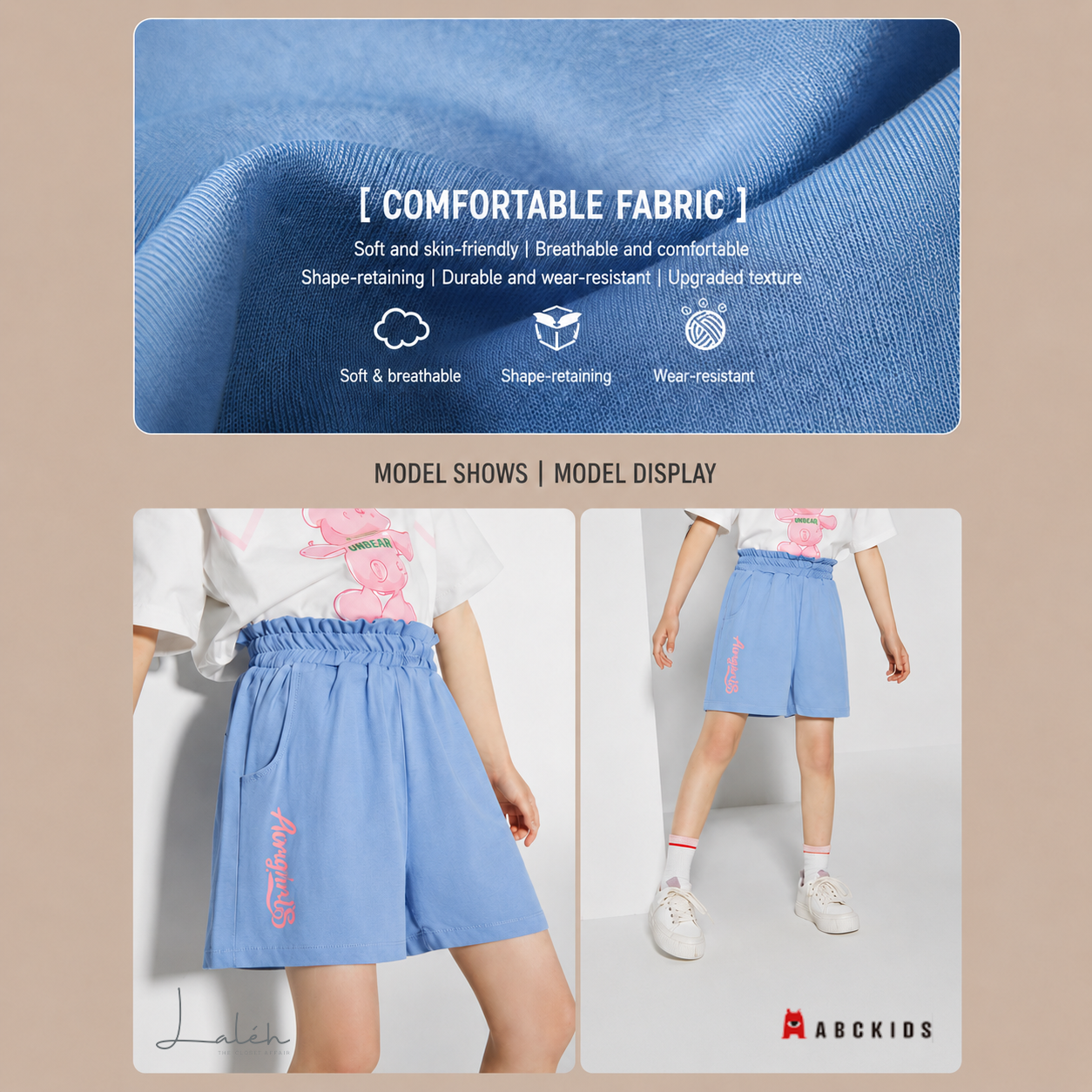 Girls_ shorts, summer lightweight and comfortable