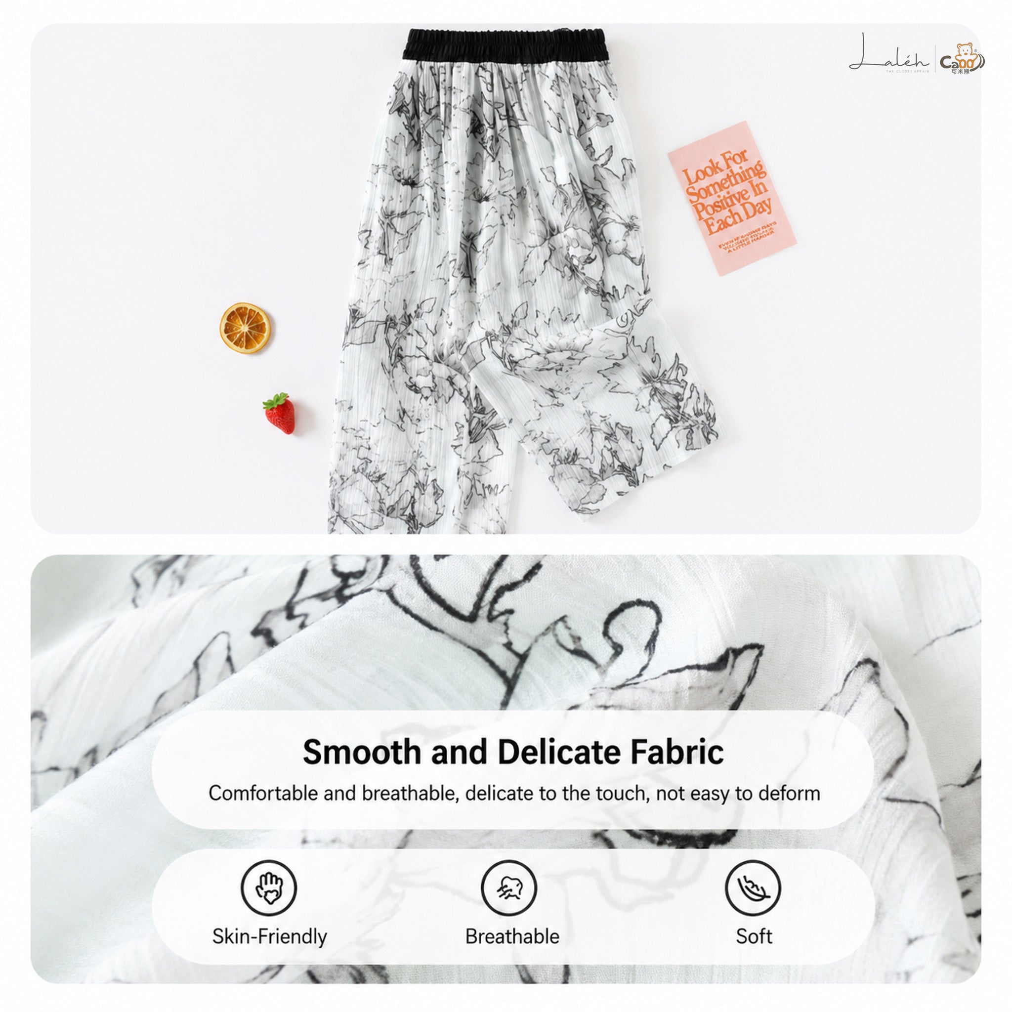 [New Chinese Style National-Style Casual Wide-Leg Pants] Children_s Wear, Girls_