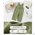 [Cute Pure Cotton Jumpsuit] Children_s Baby kids_ Fashionable Versatile Jumpsuit, Baby