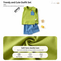 [Comfortable Cute Vest Set] Children_s Summer Stylish Versatile Sleeveless Shorts Set for kids