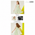 Girls_ dress 26 summer travel thin casual floral dress, children_s vacation princess