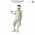 [Selection] Boys_ Basketball Summer Thin Sports Vest Shorts, Children_s Mesh Breathable