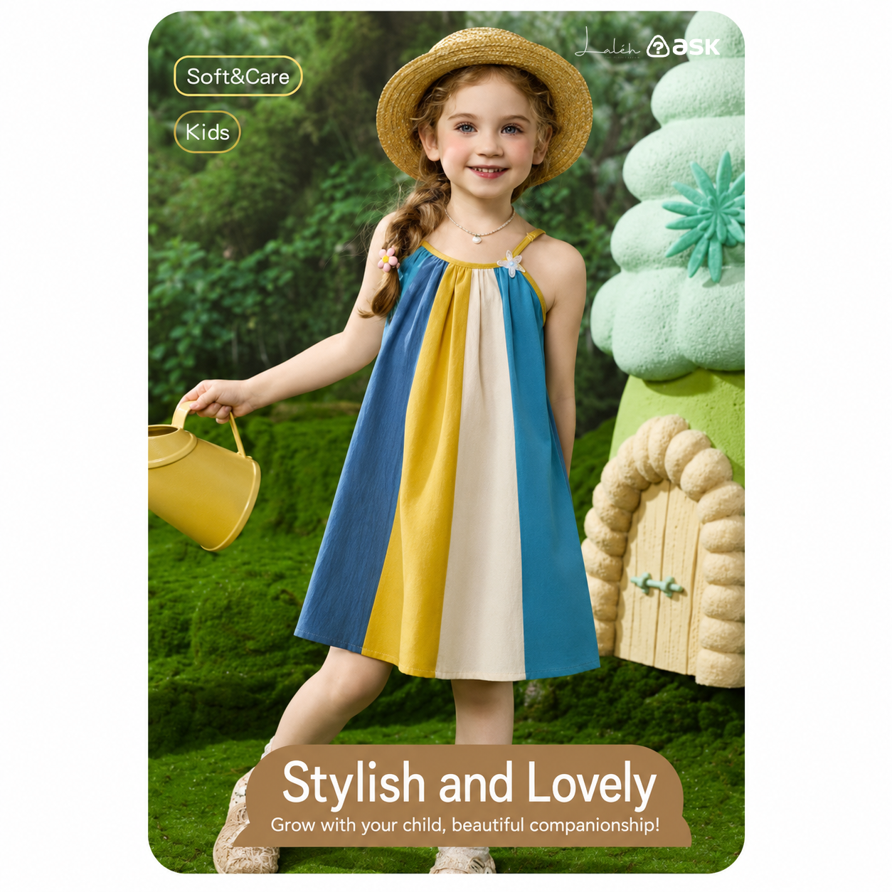 Welfare moisture-wicking breathable children_s dress, summer cooling Lyocell Tencel children_s