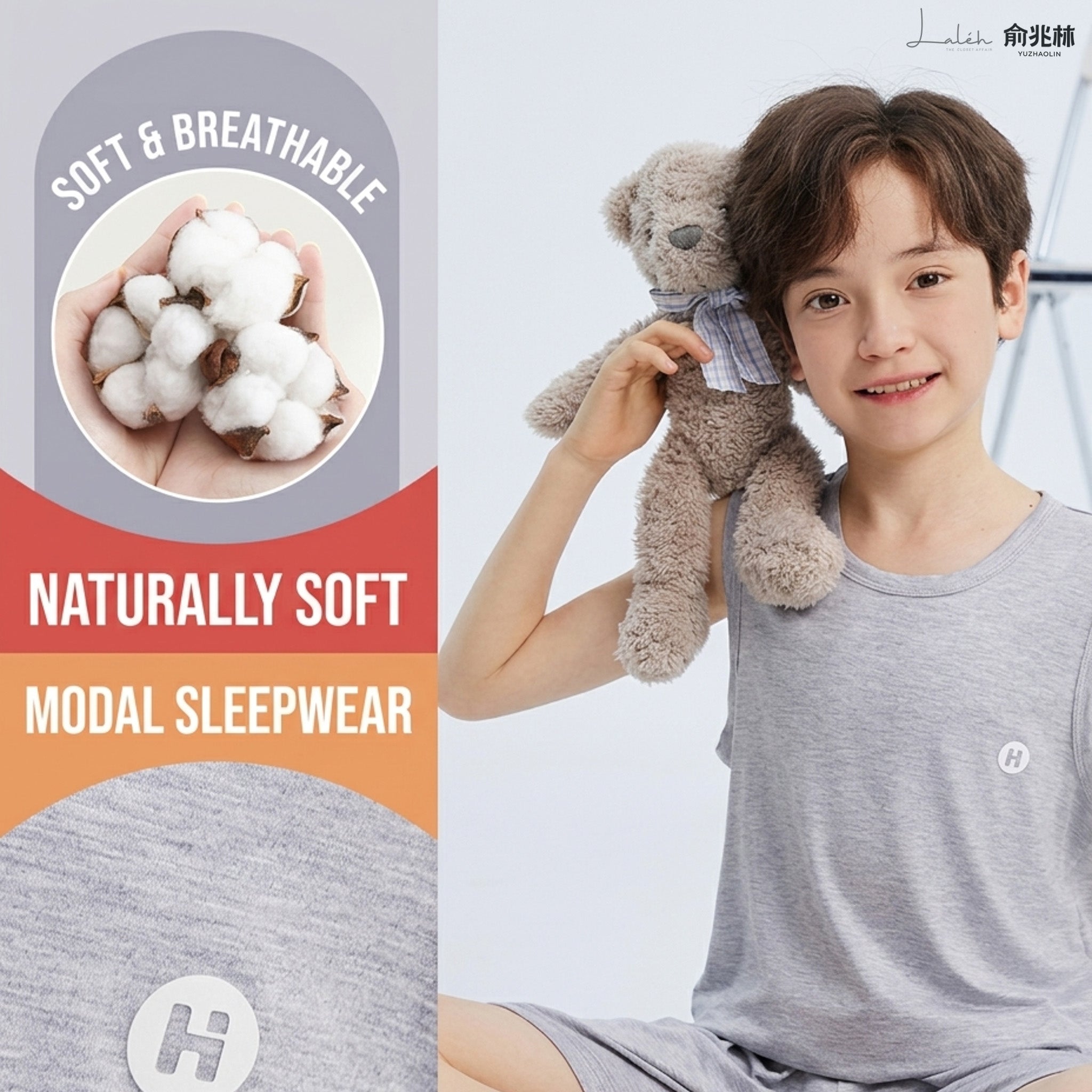 Summer Children_s Loungewear Set 2026 New Boys_ Pajamas Summer Wear Outdoor Vest