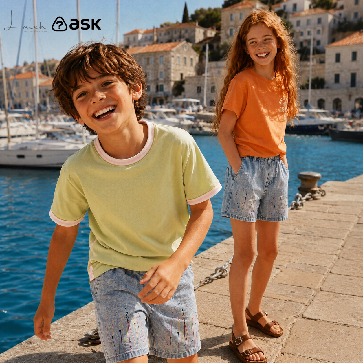 Children_s pants, summer teen jeans, medium-to-large kids shorts, five-point pants