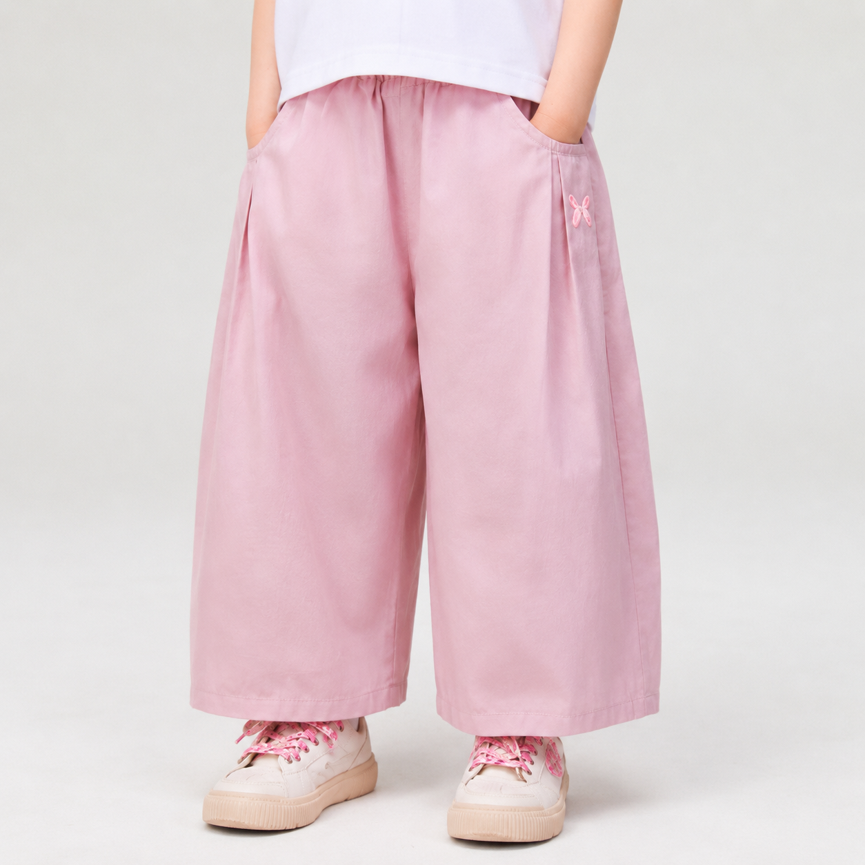 Heavyweight 60s pure cotton children_s sports pants, mosquito-repellent