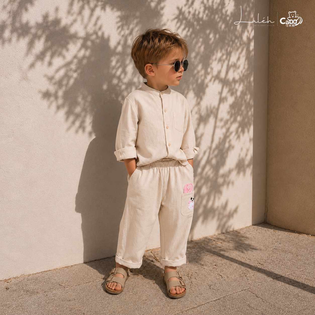 [Chic and Sweet] Children_s Clothing for kids Autumn Pure Cotton Straight-Leg Pants,