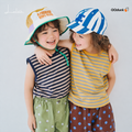 Summer Cool Children_s Vest] Sleeveless striped vest for boys and girls
