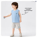 kids_ sleeveless set, cool summer wear, 2026 new baby summer children_s vest and short