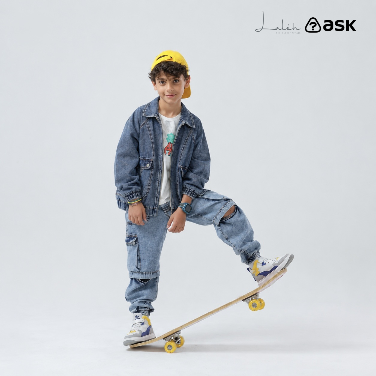 [Denim Jacket] Boys_ jacket, spring children_s biker style youth jacket