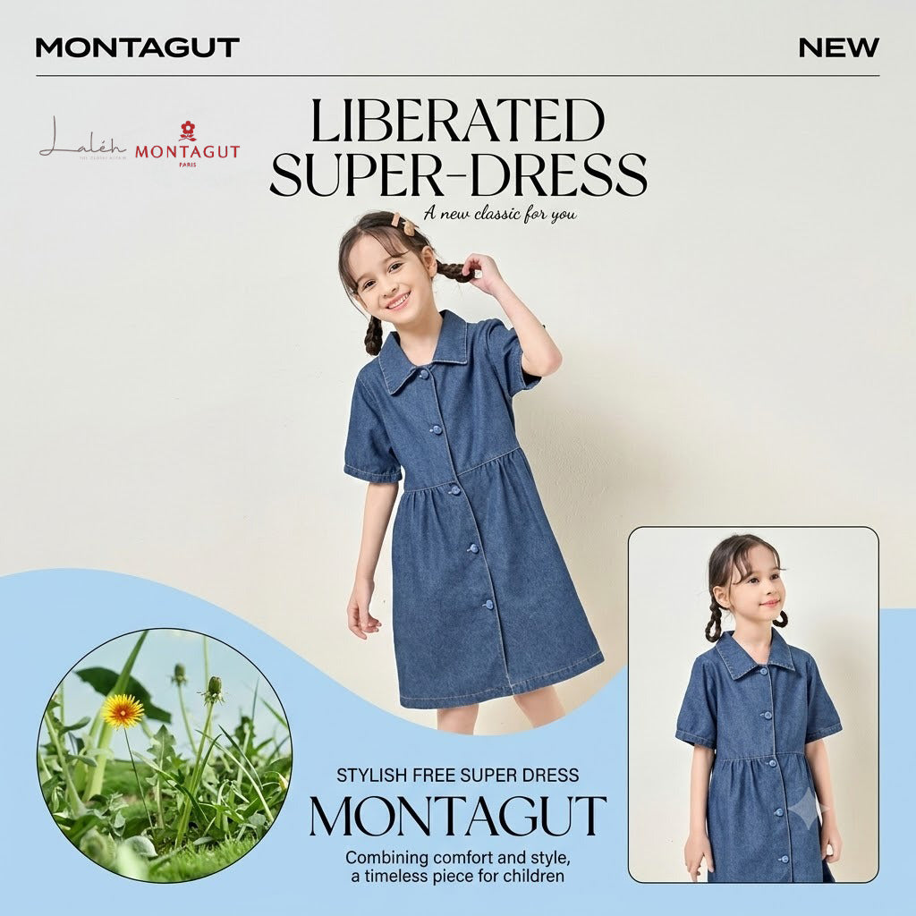 Girls_ summer thin lapel, waist-shaped, collegiate style, big kids