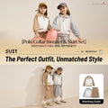 Girls Sweatshirt & Skirt Set – Jacket-Style Two-Piece