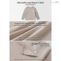 Pure Cotton] Children_s Long-Sleeve T-Shirt, Boys_ Base Shirt, Baby Soft and Skin-Friendly