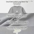 Soft and Skin-Friendly] Girls_ long-sleeve base shirt, mid-size and large kids, skin-friendly
