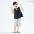 [Two-Piece Set] Children_s Set, Summer Wide-Leg Pants, Girls_ Tops, Casual Set for Middle