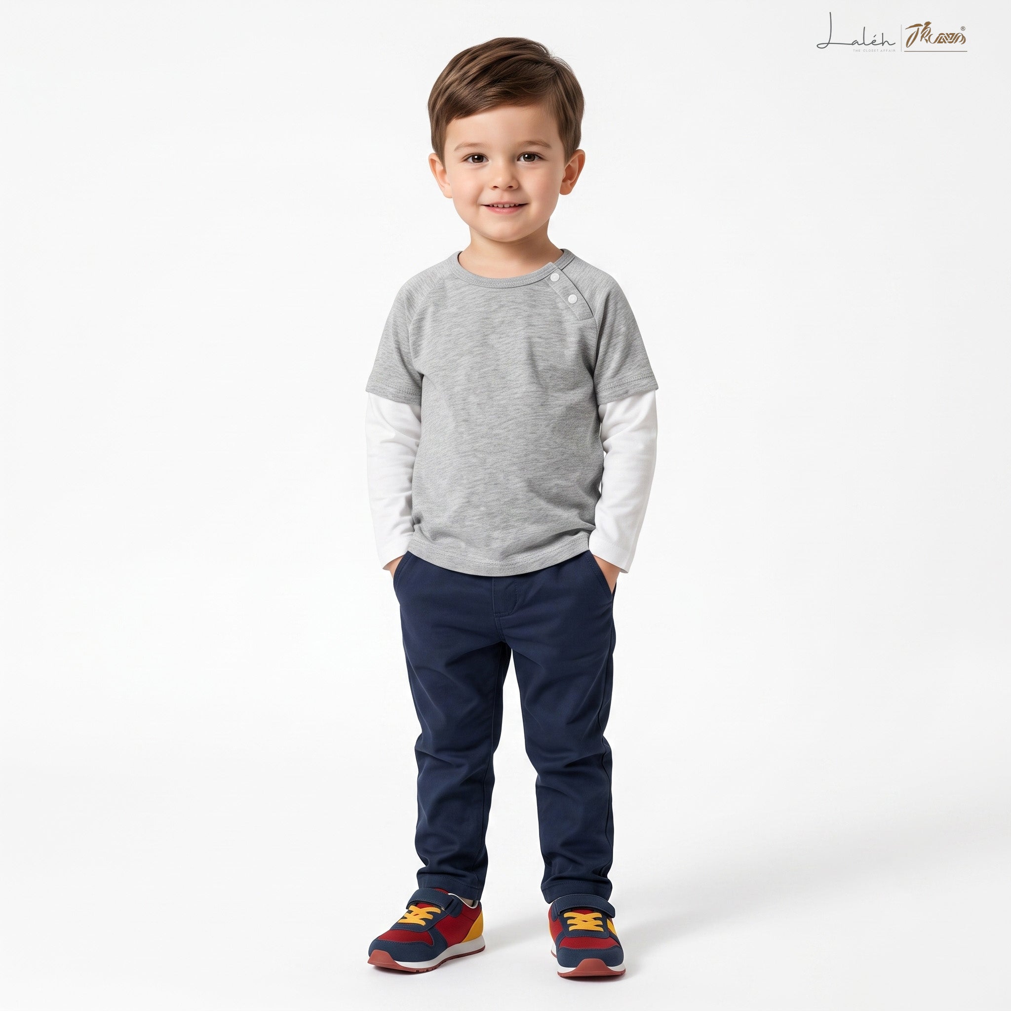 [Pure Cotton] Children_s Long-Sleeve T-Shirt, Boys_ Base Shirt, Baby Soft and Skin-Friendly