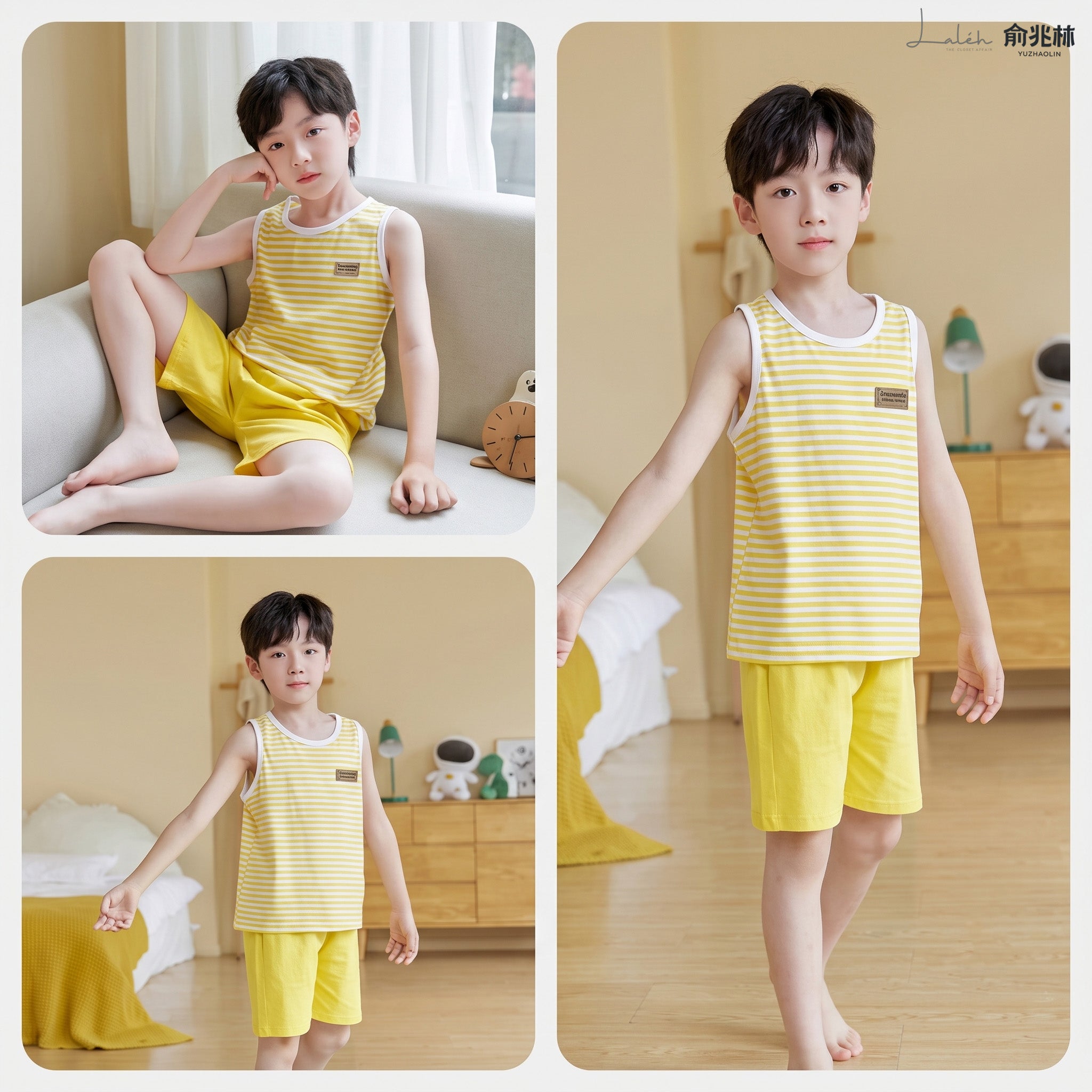 [Pure Cotton Pajamas] kids_ Summer Thin Loungewear Set 2025 Comfortable